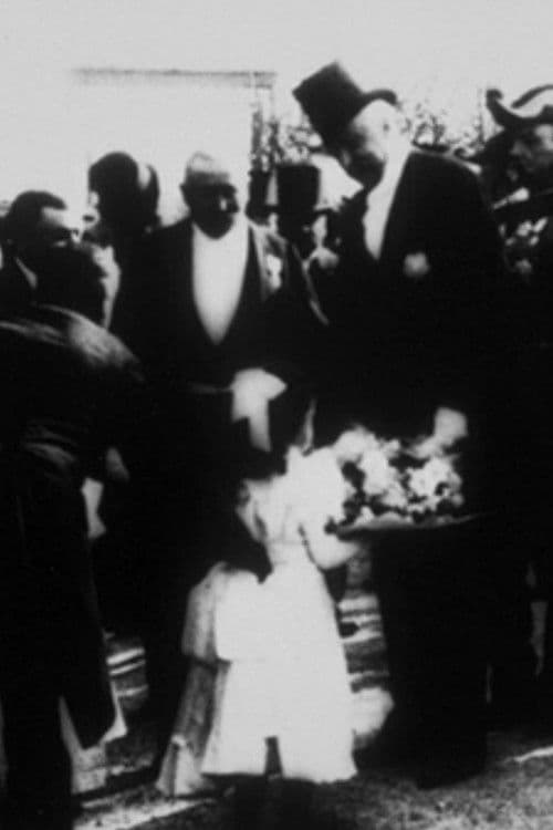 M. le président à l’hôpital militaire écoutant le compliment d’une petite fille poster