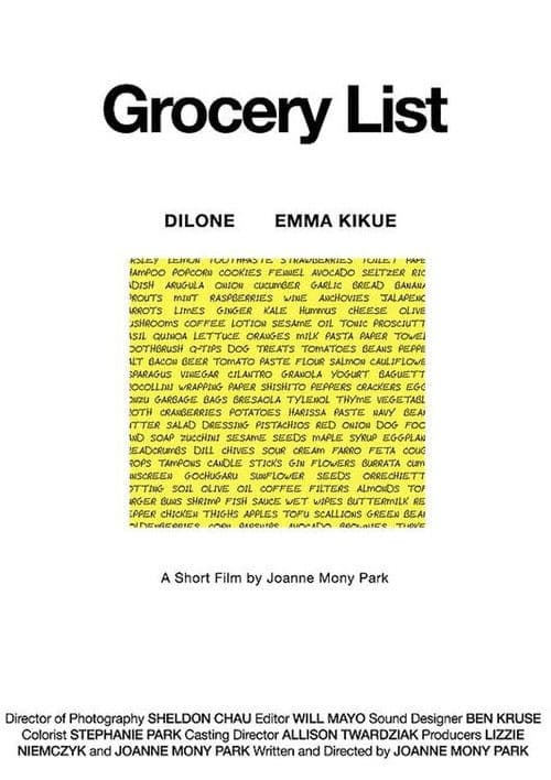 Grocery List poster