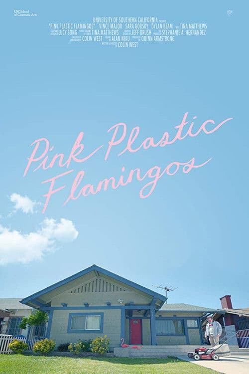 Pink Plastic Flamingos poster
