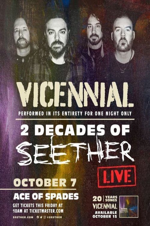 Seether | Vicennial Live Stream poster