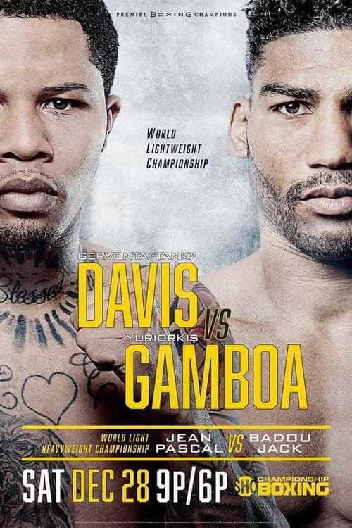Gervonta Davis vs. Yuriorkis Gamboa poster