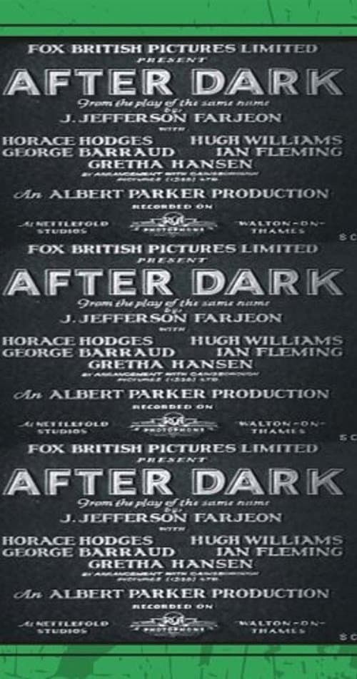 After Dark poster