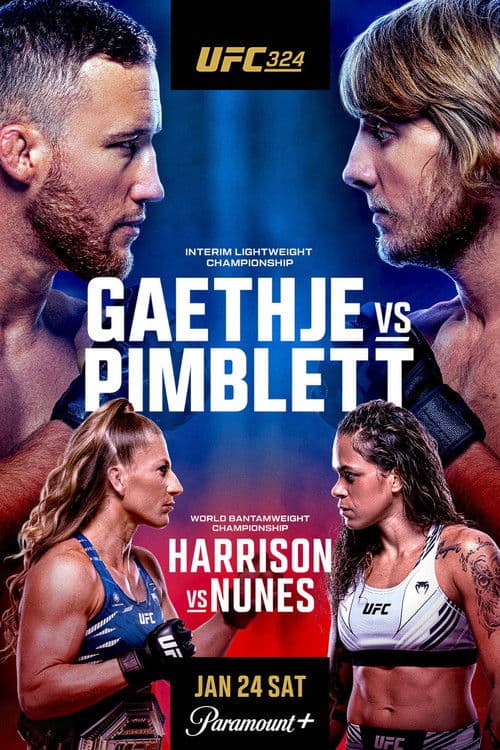 UFC 324: Gaethje vs. Pimblett poster
