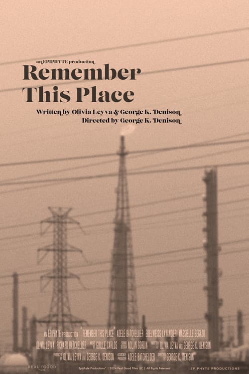 Remember This Place poster