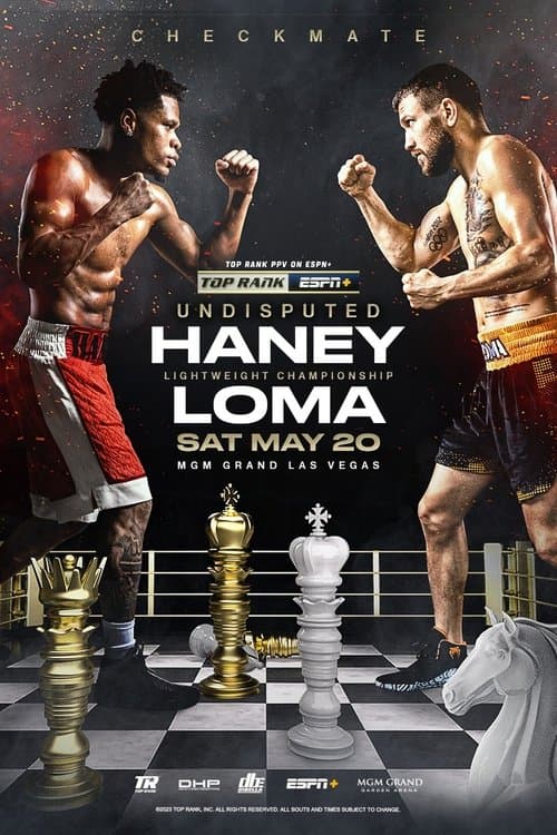 Devin Haney vs. Vasyl Lomachenko poster