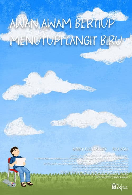 Awan Awam Bertiup Menutupi Langit Biru poster