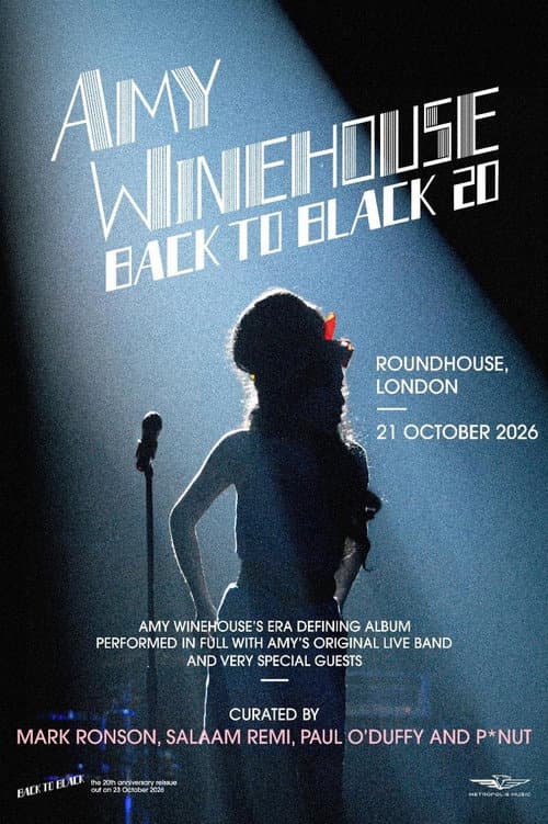 Amy Winehouse: Back to Black at 20 poster