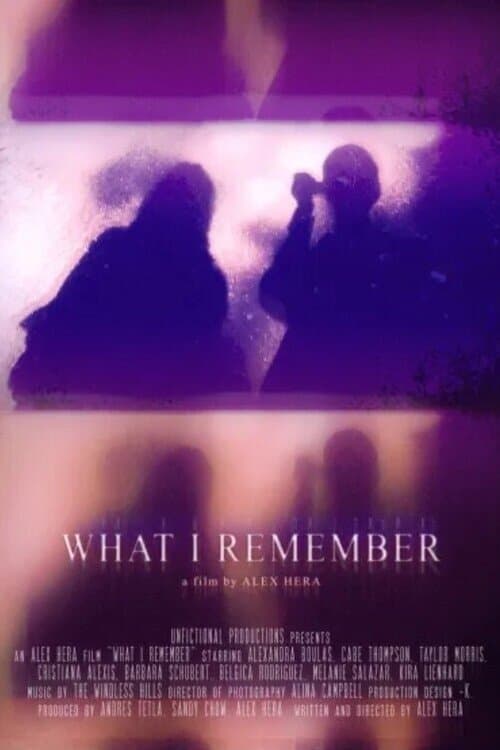 What I Remember poster