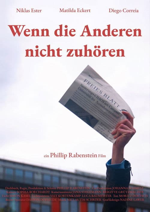 Wenn die anderen nicht zuhören poster