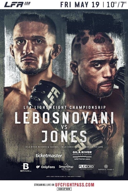 LFA 158: Jones vs. Lebosnoyani poster