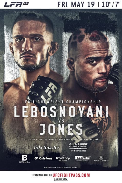 LFA 158: Jones vs. Lebosnoyani poster