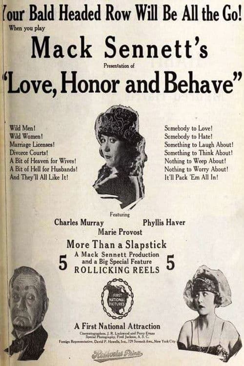Love, Honor and Behave poster