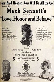 Love, Honor and Behave poster