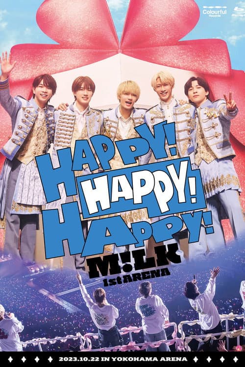 M!LK 1st ARENA "HAPPY! HAPPY! HAPPY!" poster