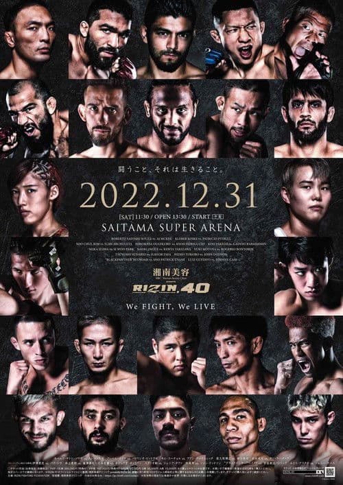 RIZIN 40 poster