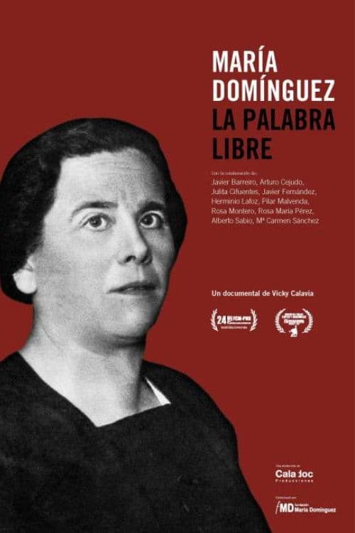 María Domínguez. La palabra libre poster