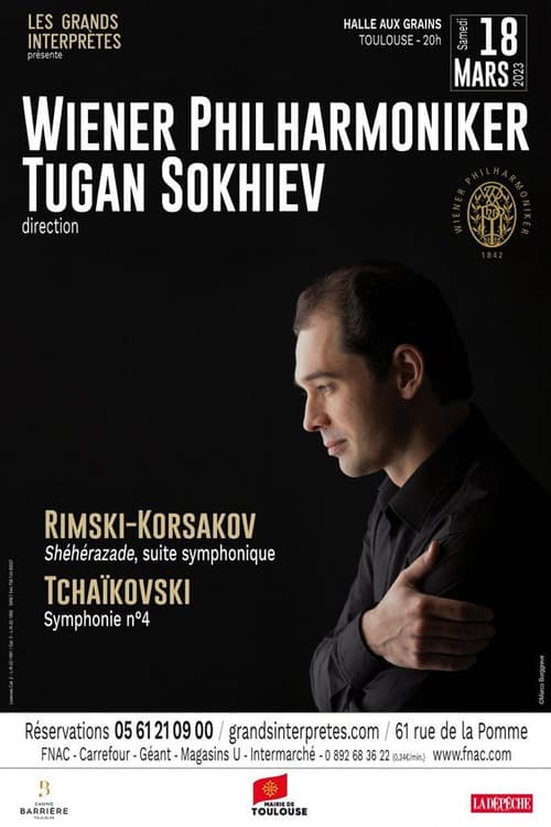 Tugan Sokhiev conducts the Vienna Philharmonic Orchestra Tchaikovsky and Rimsky-Korsakov poster