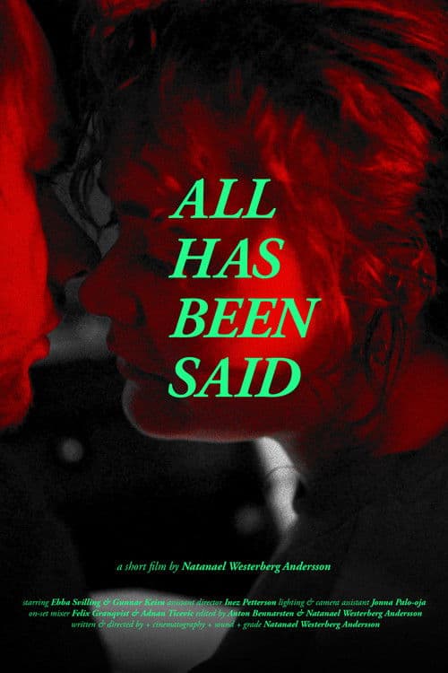All has been said poster
