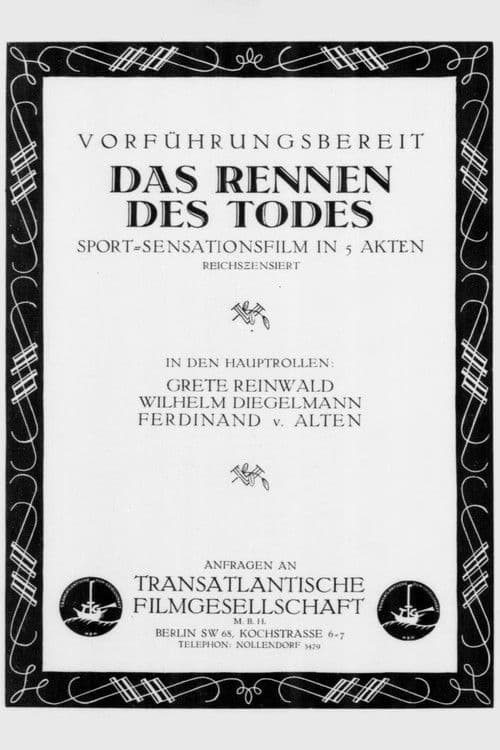 Das Rennen des Todes poster