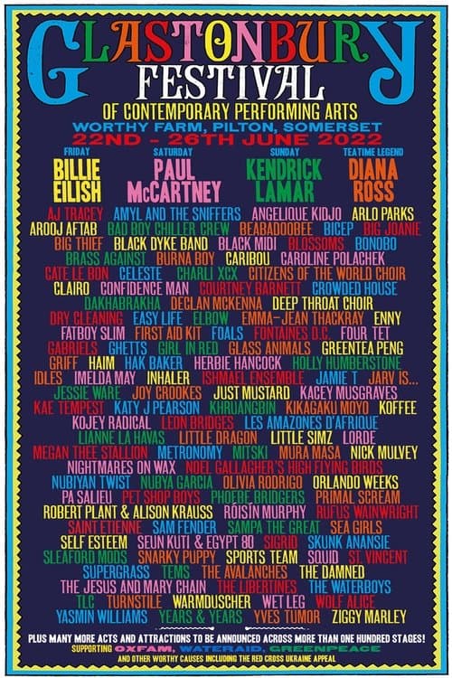 Best of Glastonbury 2022 poster