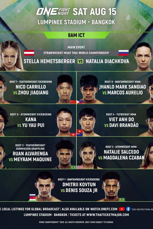 ONE Fight Night 46: Hemetsberger vs. Diachkova poster