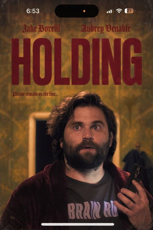 Holding poster