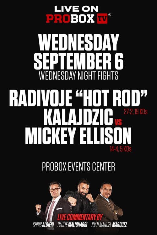 Radivoje Kalajdzic vs. Mickey Ellison poster