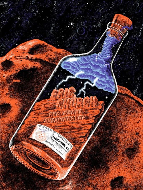 Eric Church - Live at Red Rocks Amphitheatre 7-06-2026 poster