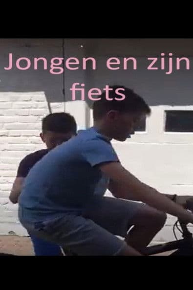 Jongen en zijn fiets poster
