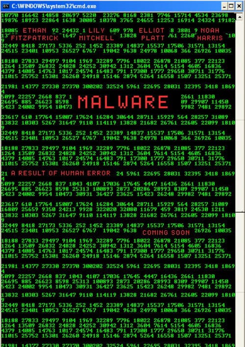 MALWARE poster