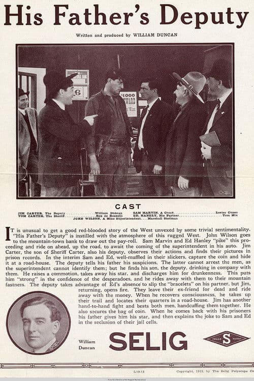 His Father's Deputy poster