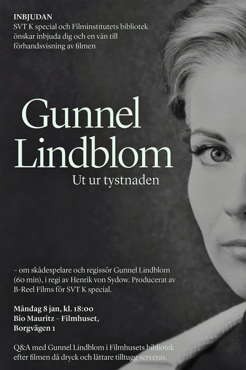 Gunnel Lindblom: Ut ur tystnaden poster