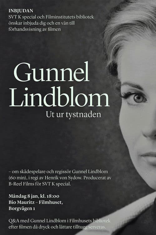 Gunnel Lindblom: Ut ur tystnaden poster