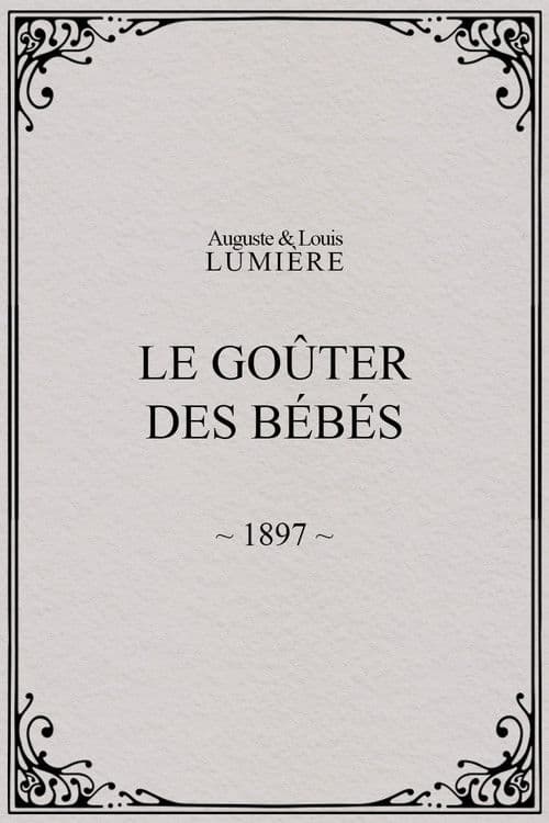 Le goûter des bébés poster