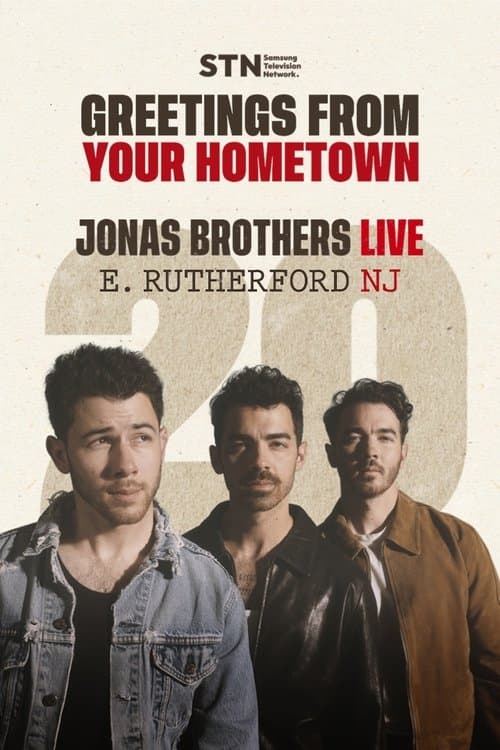 JONAS20 Greetings from Your Hometown - East Rutherford, NJ poster
