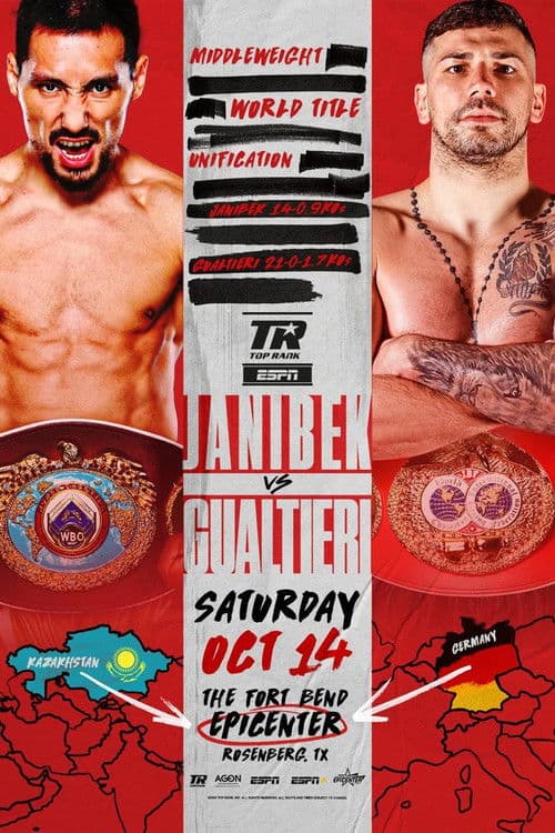 Janibek Alimkhanuly vs. Vincenzo Gualtieri poster
