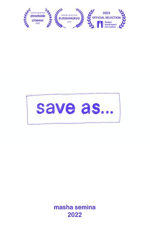 Save As… poster