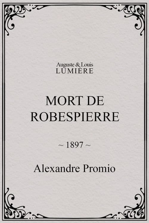 Mort de Robespierre poster