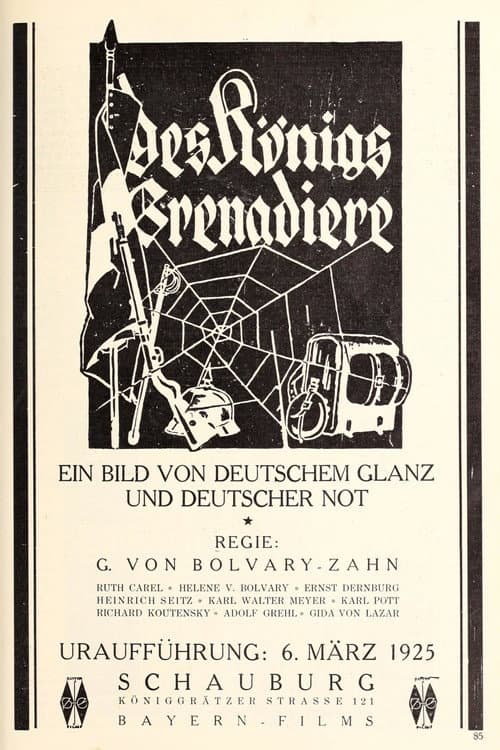 Die Königsgrenadiere poster