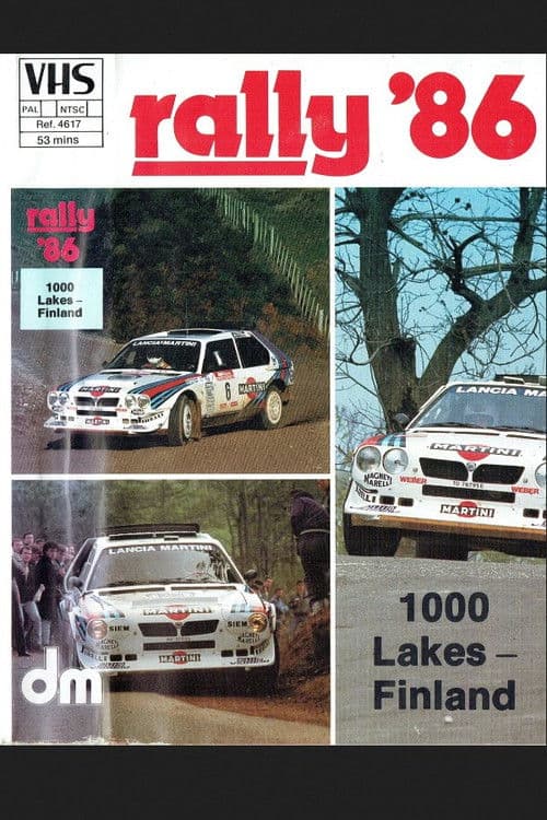 1000 Lakes Rally 1986 poster