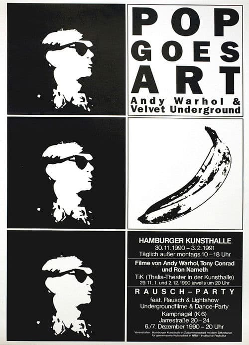 Andy Warhol + Roy Lichtenstein poster