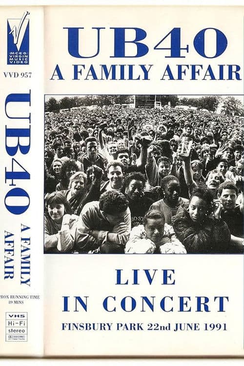 UB40 Live at Finsbury Park poster