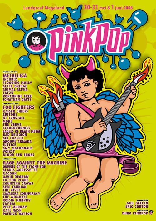 Rage Against the Machine: Pinkpop Festival, Landgraaf, NL poster