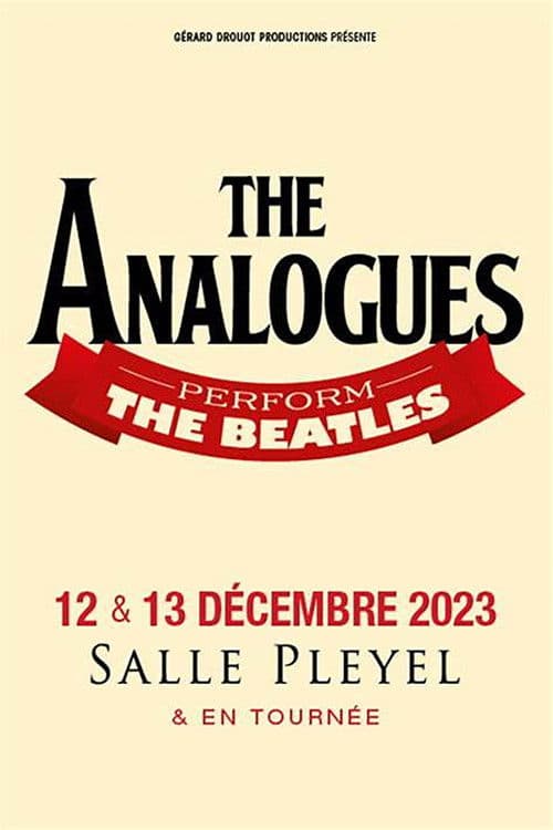 Hommage to the Beatles The Analogues at Paris' Salle Pleyel poster