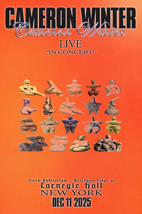 Cameron Winter at Carnegie Hall poster