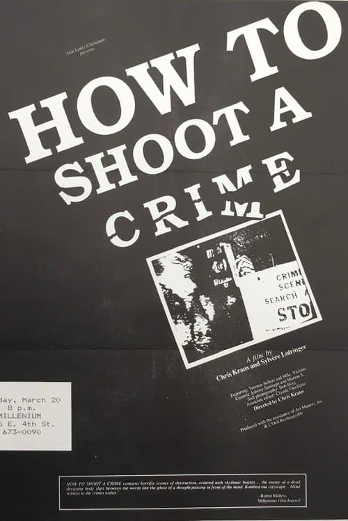 How to Shoot a Crime poster