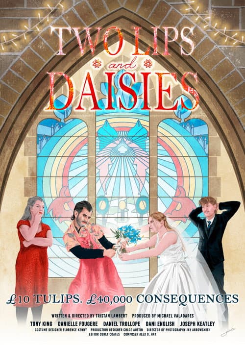 Two Lips and Daisies poster