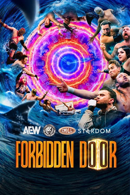 AEW x NJPW x CMLL x Stardom Present Forbidden Door 2026 poster