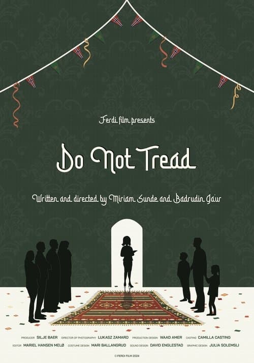 Ikke tråkk på teppet poster