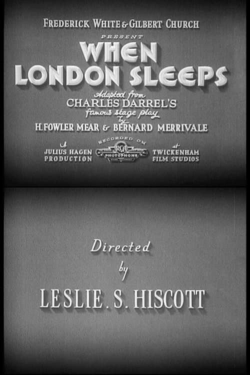 When London Sleeps poster